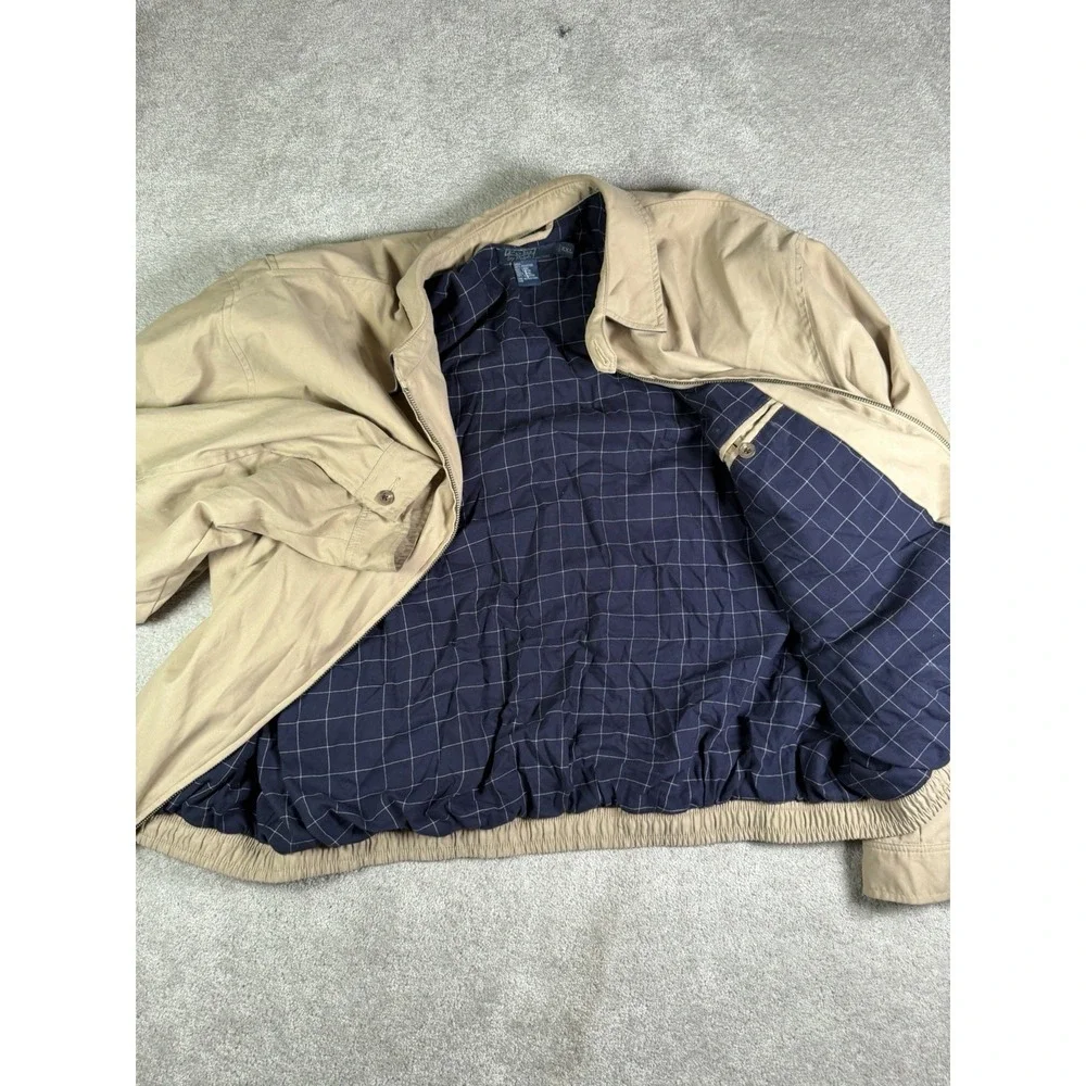 VTG Polo Ralph Lauren jacket Men 2XL Lined Dad Bomber Bi Swing chin Strap Read**